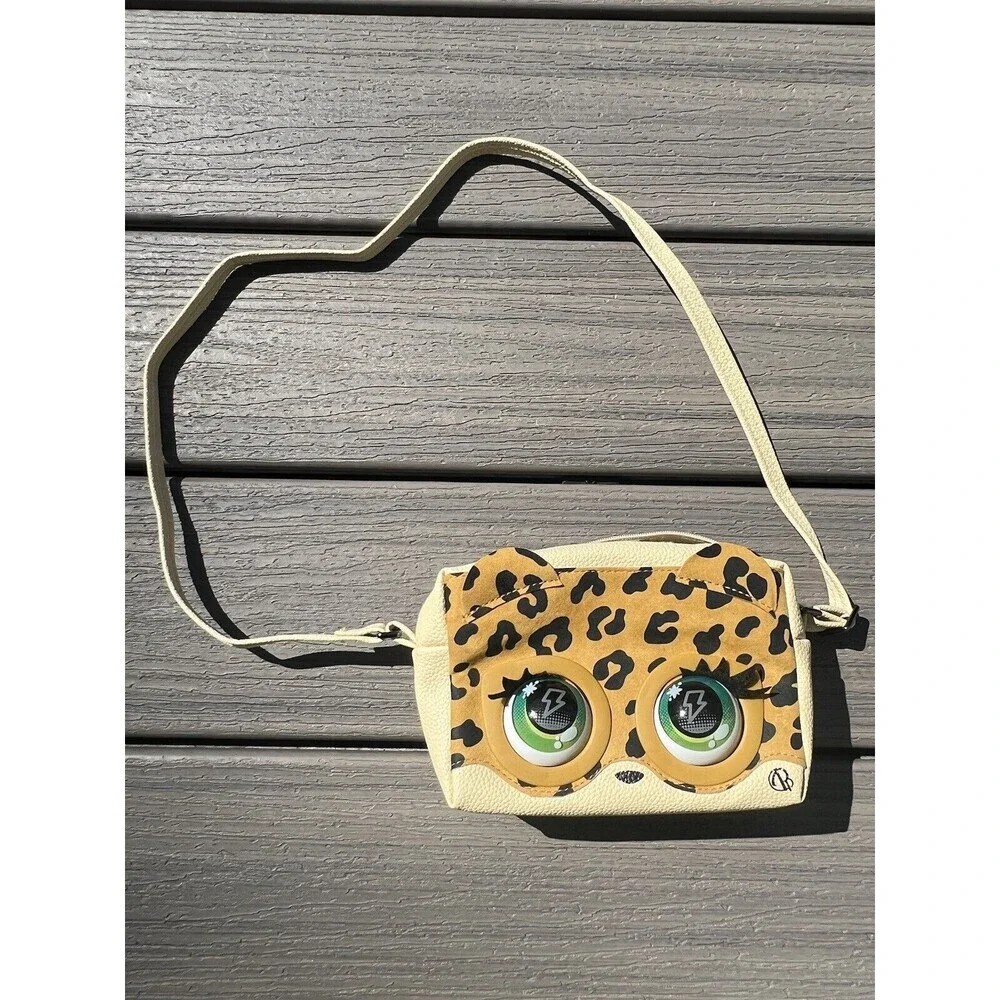 Leopard Interactive Kids purse Pet